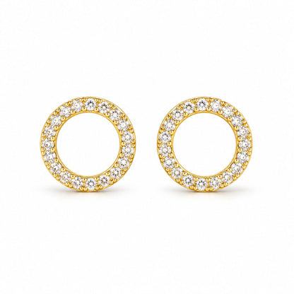 Sidabriniai auskarai "Circle Stud"