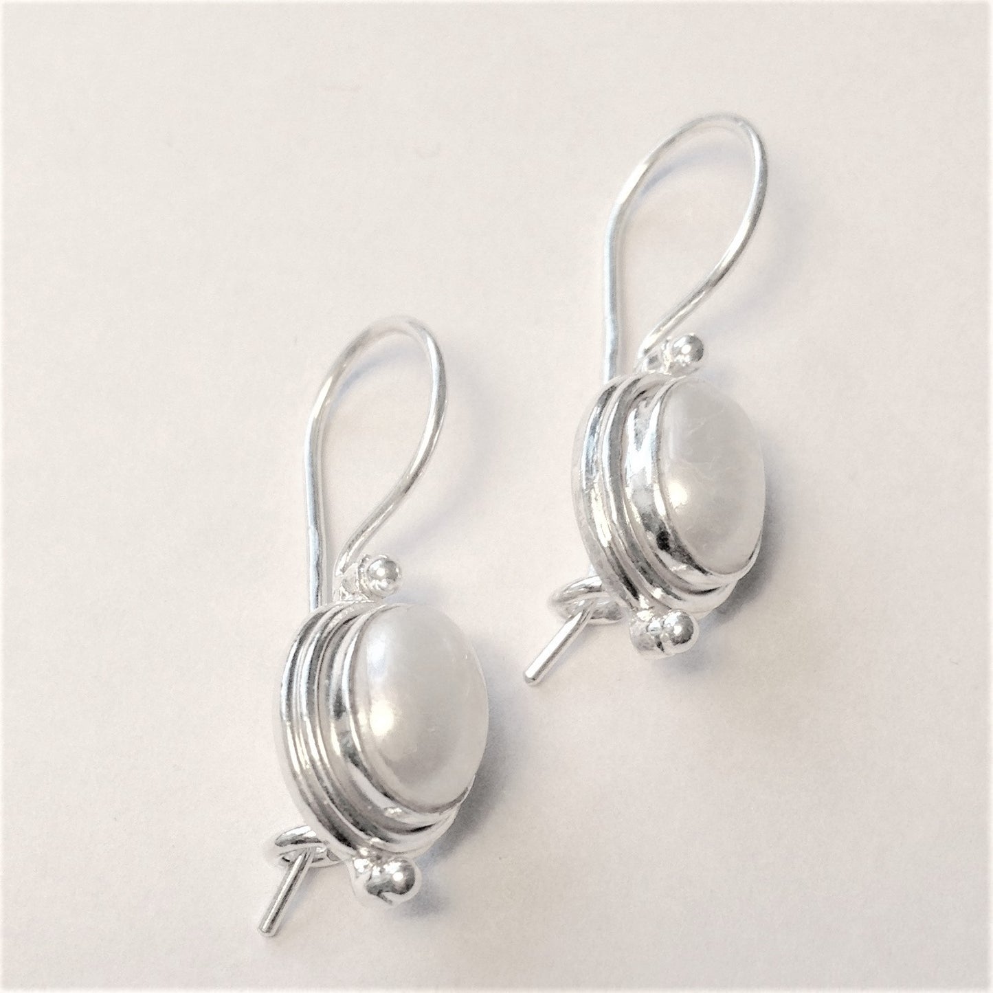 Sterling Silver Pearl Drop Earrings