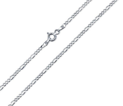 Sterling Silver 2.5 mm Figaro Chain