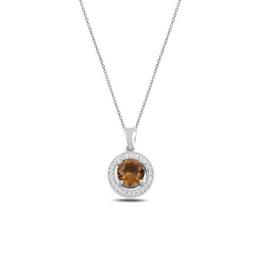 Sterling Silver Rhodium Plated Zultanite Necklace