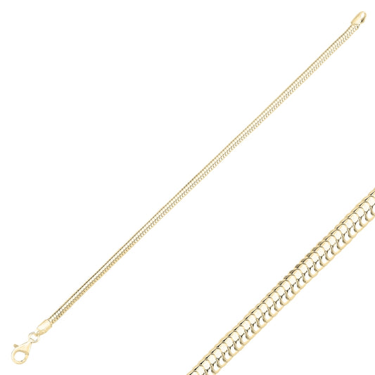 Sterling Silver Gold Plated Chain Bracelet