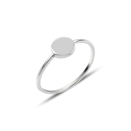 Sterling Silver Rhodium Plated Minimalist Ring