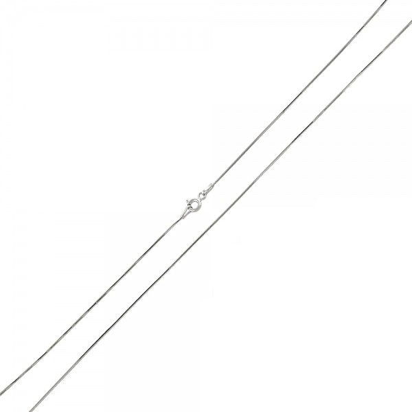 40-55 cm sidabrinė grandinėlė "Diamond Cut Snake"
