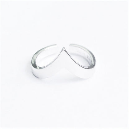 Sterling Silver Rhodium Plated Ring