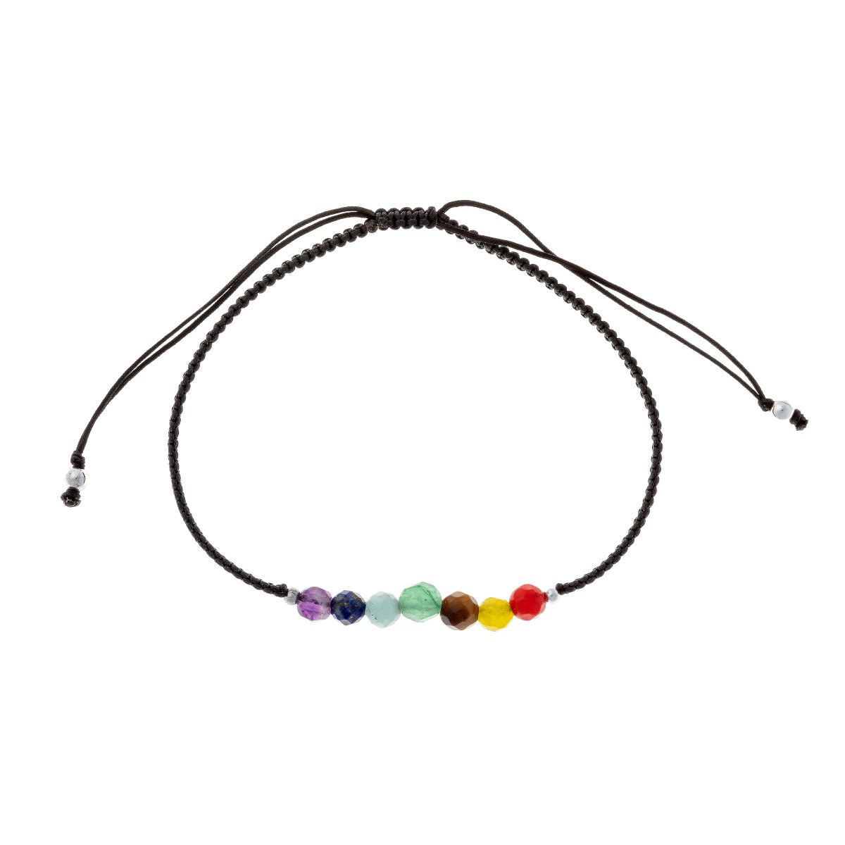 Various Colours Thread Bracelet with Stones
