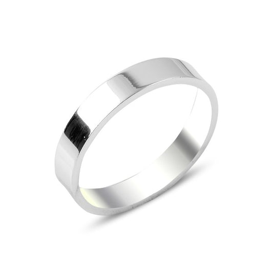 Sterling Silver Polished 4 mm Band Ring