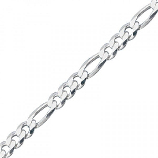 Sterling Silver 4.2 mm Figaro Chain