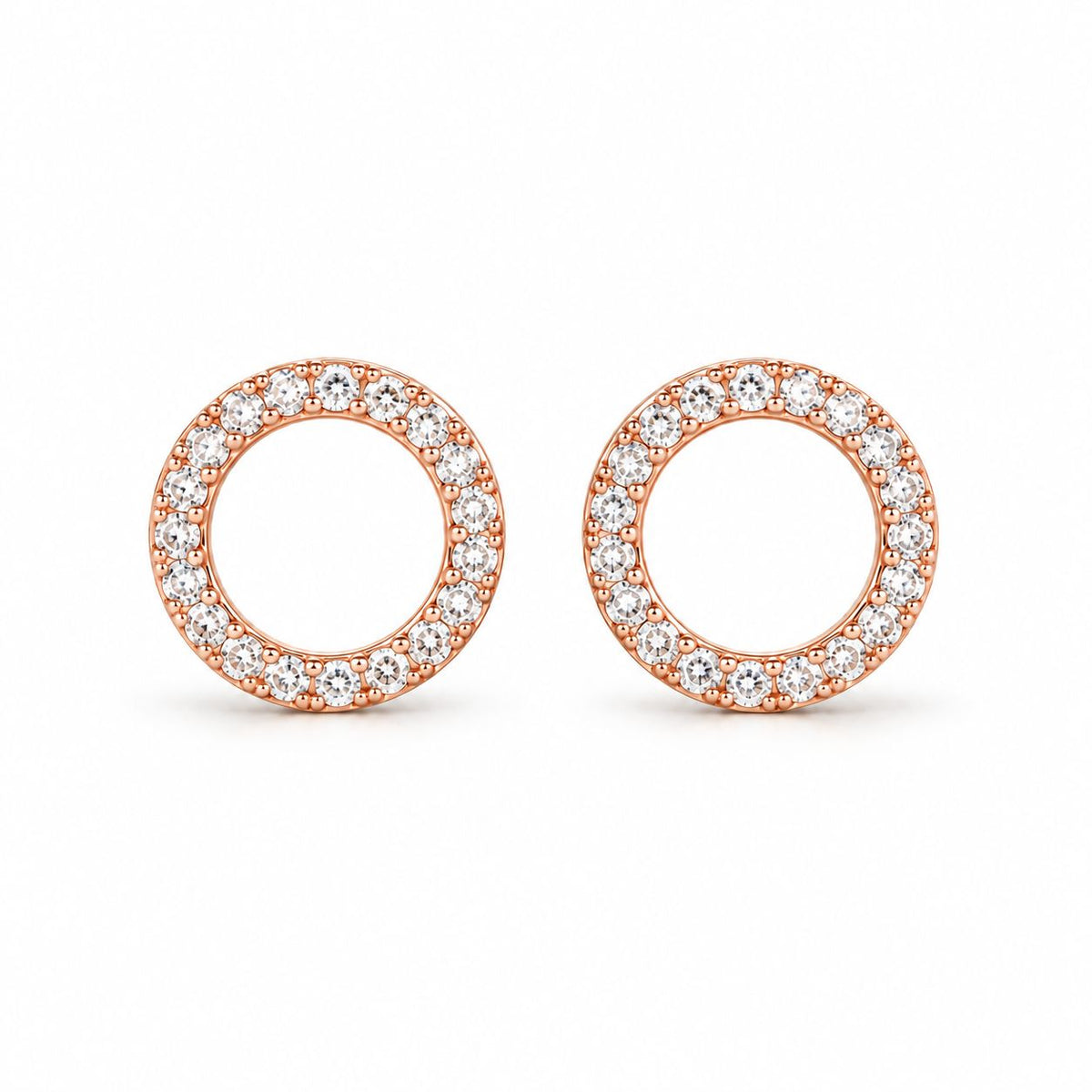 Sidabriniai auskarai "Circle Stud"