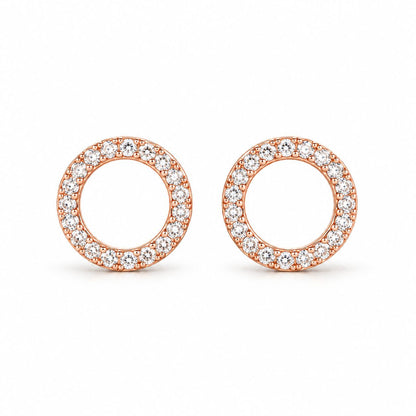 Sidabriniai auskarai "Circle Stud"