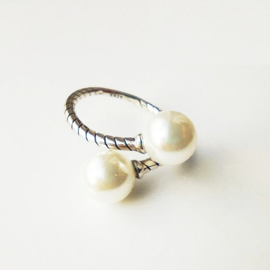 Sterling Silver Pearl Ring