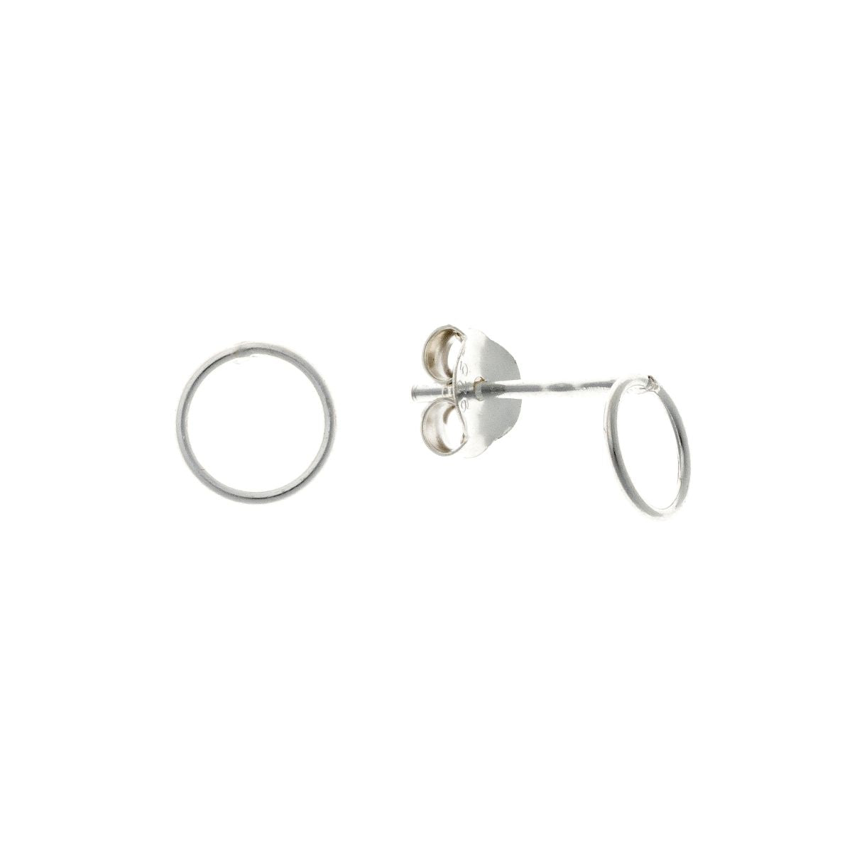 Sterling Silver Round Studs