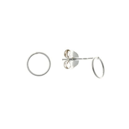 Sterling Silver Round Studs