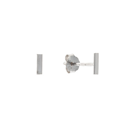Sterling Silver Rhodium Plated Studs