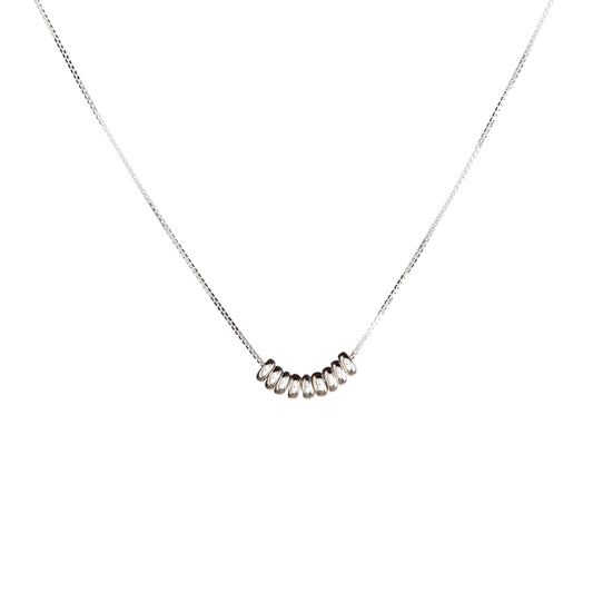Sterling Silver Rings Necklace