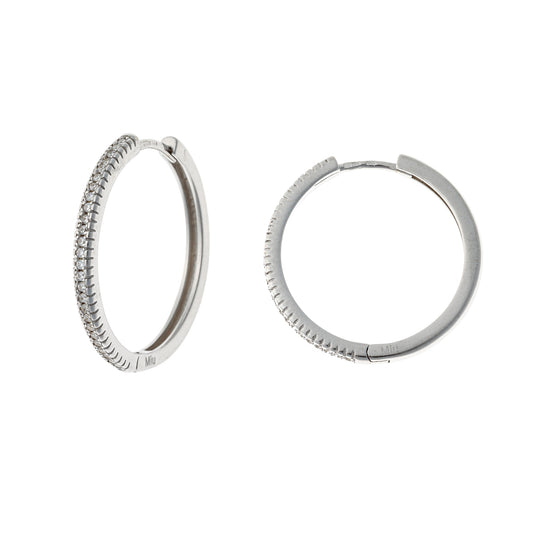 1,2 - 2,5 cm sidabrinės rodžiuotos rinkutės su cirkoniais