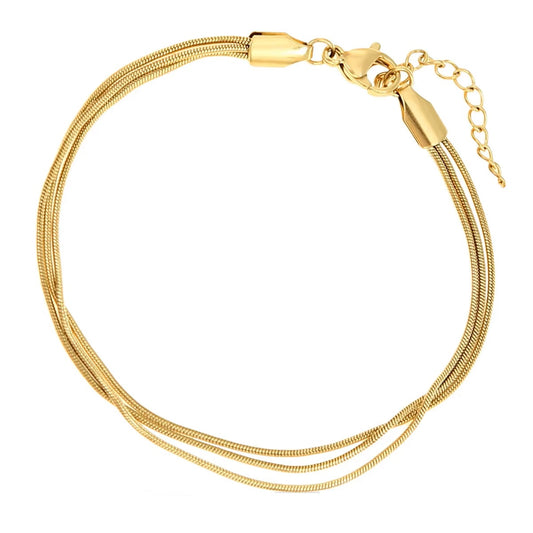 Auksuota trijų gijų apyrankė