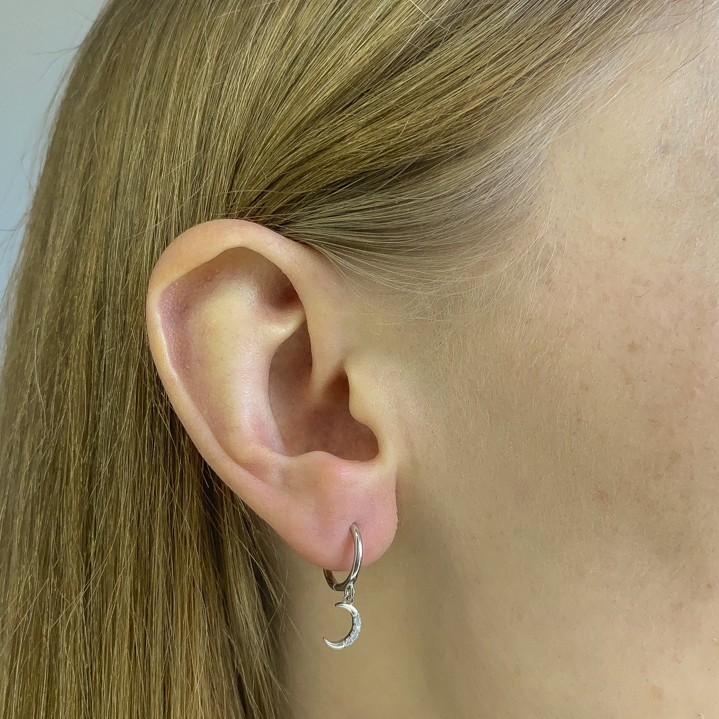 Sidabrinės rodžiuotos rinkutės "Star & Moon"