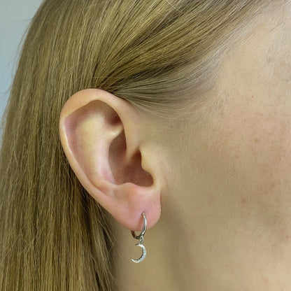 Sidabrinės rodžiuotos rinkutės "Star & Moon"