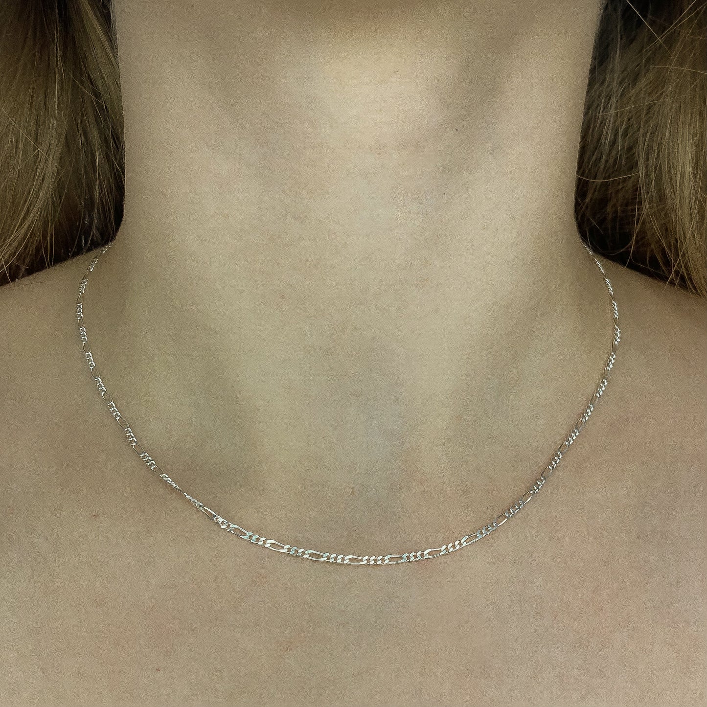 Sterling Silver 1.8 mm Figaro Chain