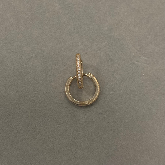 Sidabrinės paauksuotos rinkutės su cirkoniu