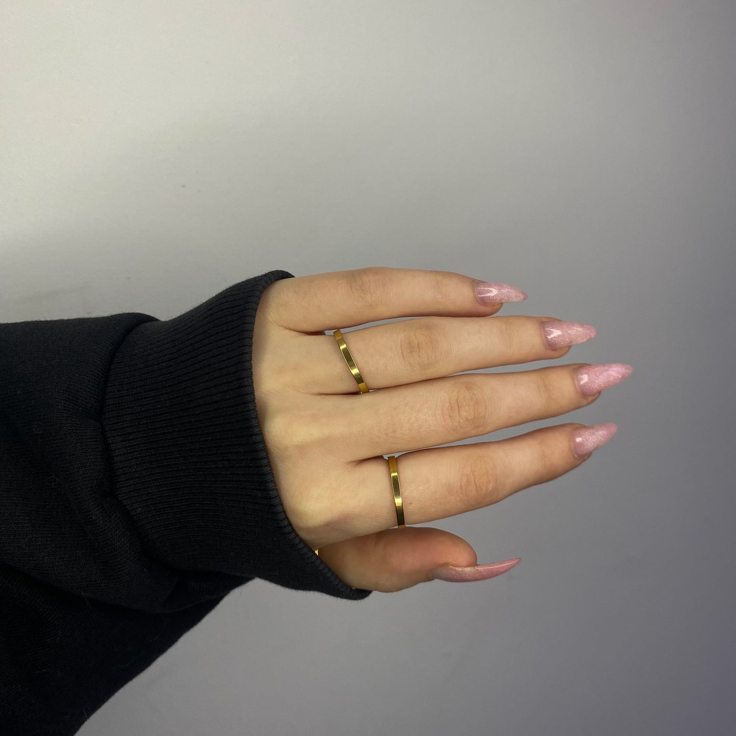 Auksuotas 2 mm žiedas