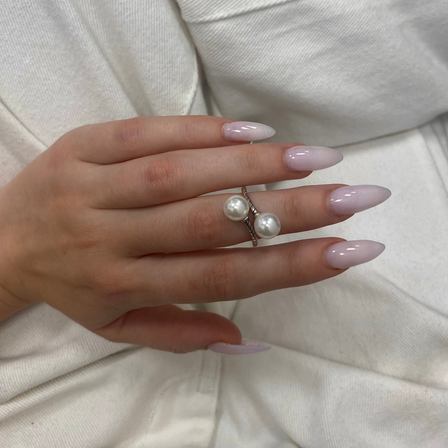 Sterling Silver Pearl Ring