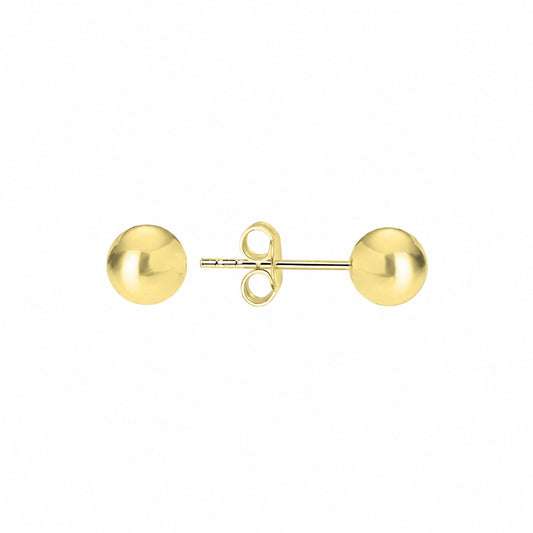 Sidabriniai auksuoti 2-7mm auskarai burbuliukai