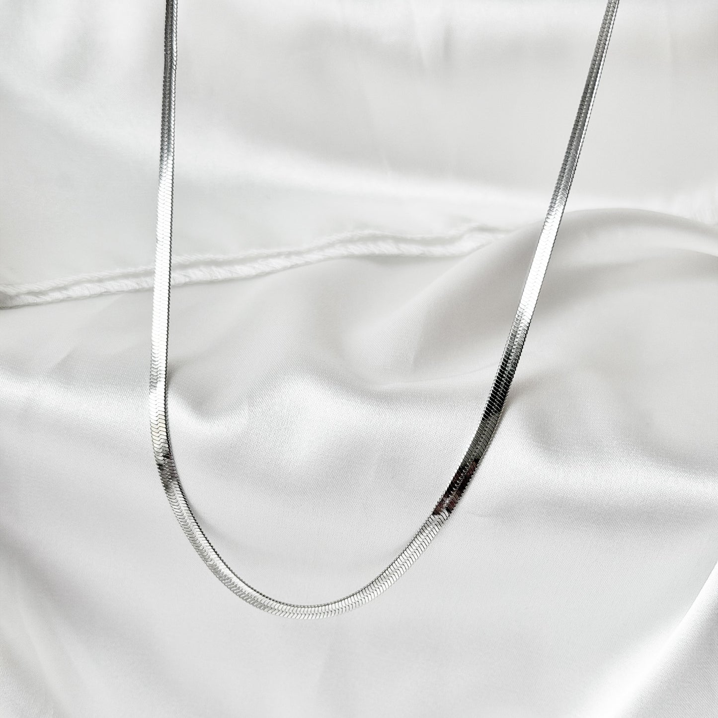 4mm pločio plieninė grandinėlė „Flat Chain“