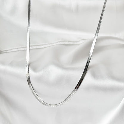 4mm pločio plieninė grandinėlė „Flat Chain“
