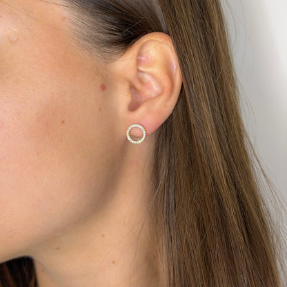 Sidabriniai auskarai "Circle Stud"