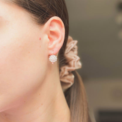 Sterling Silver English Lock Earrings
