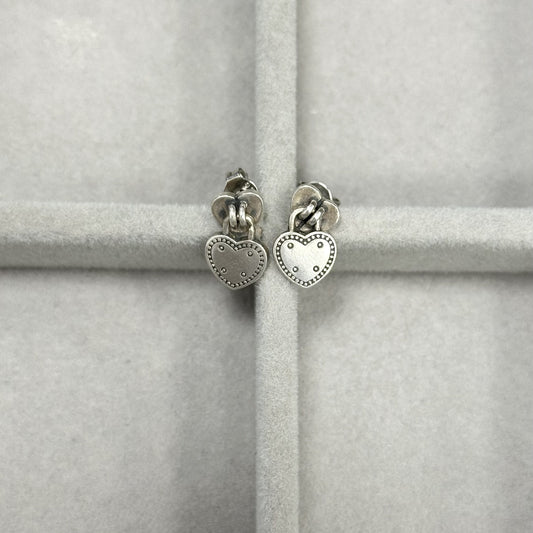 Sidabrinės rodžiuotos širdutės