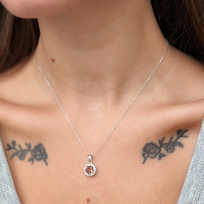 Sterling Silver Rose Gold Plated Zultanite Necklace