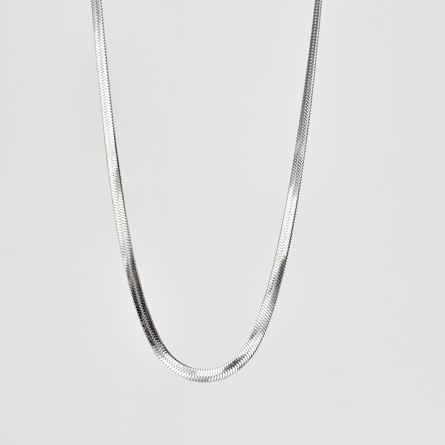 4mm pločio plieninė grandinėlė „Flat Chain“