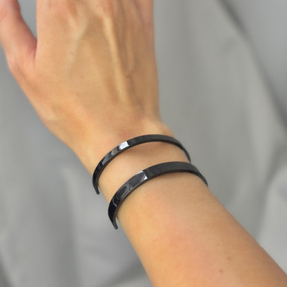 Apyrankė su juodu Black Gun padengimu (4 mm / 6 mm)