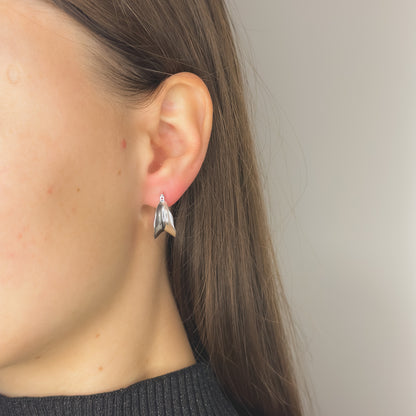 Sidabrinės 1,7cm rinkutės anglišku užsegimu