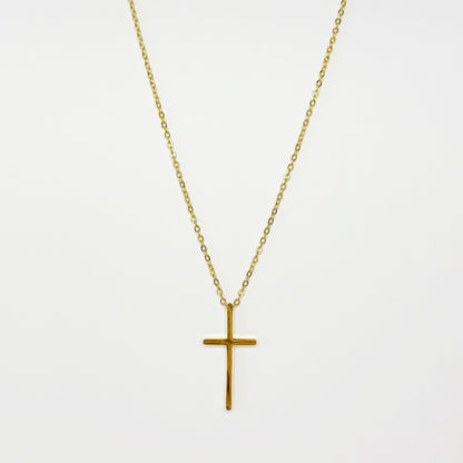 Auksuotas kryželis su grandinėle