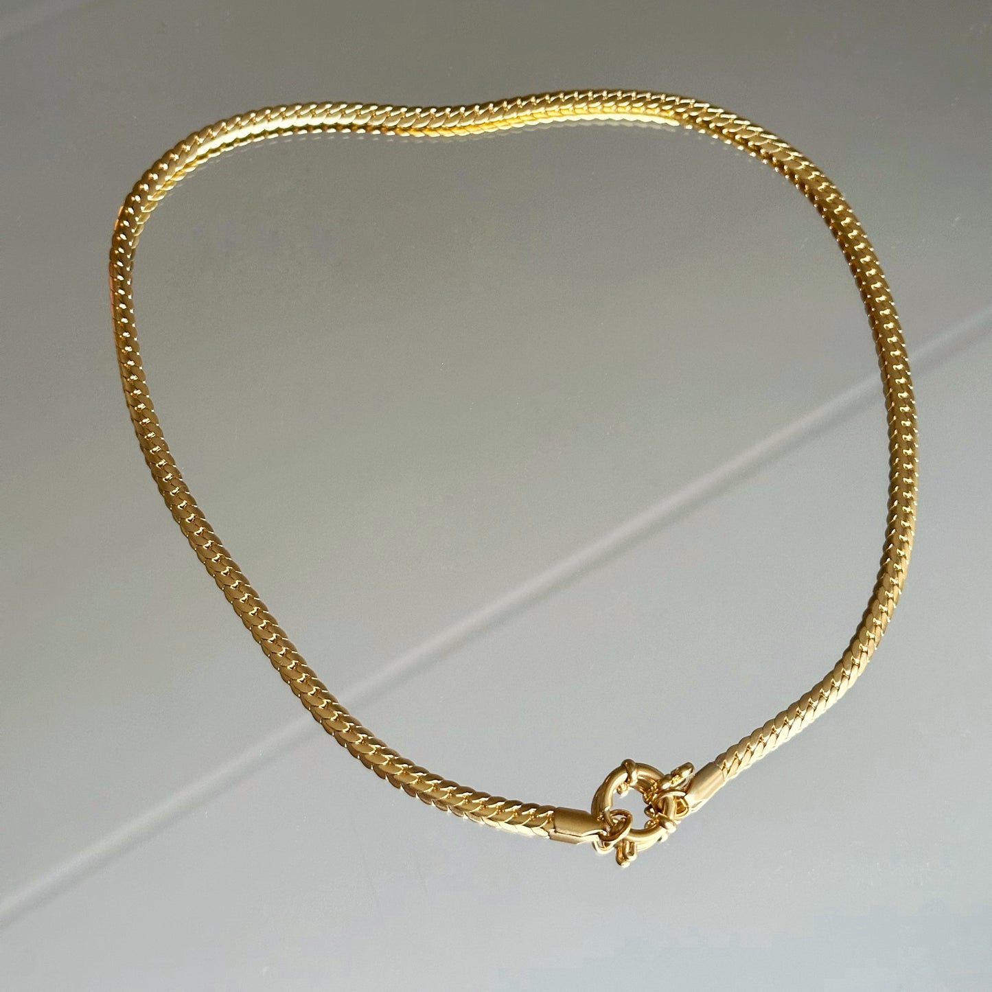 42cm auksuota grandinėlė "Curb"