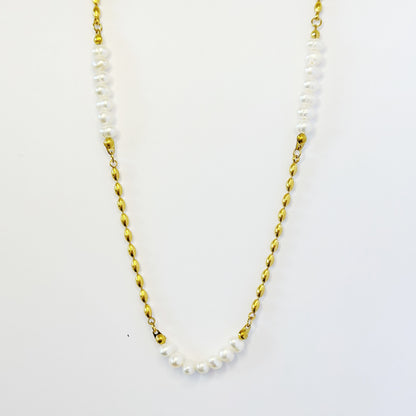 Koljė su tikrais perlais