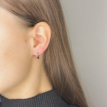 Sidabrinės 1,1cm suktos rinkutės