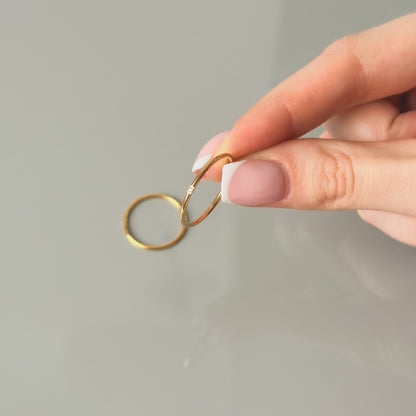 Auksuotas žiedas su cirkoniu "Minimal Gold"