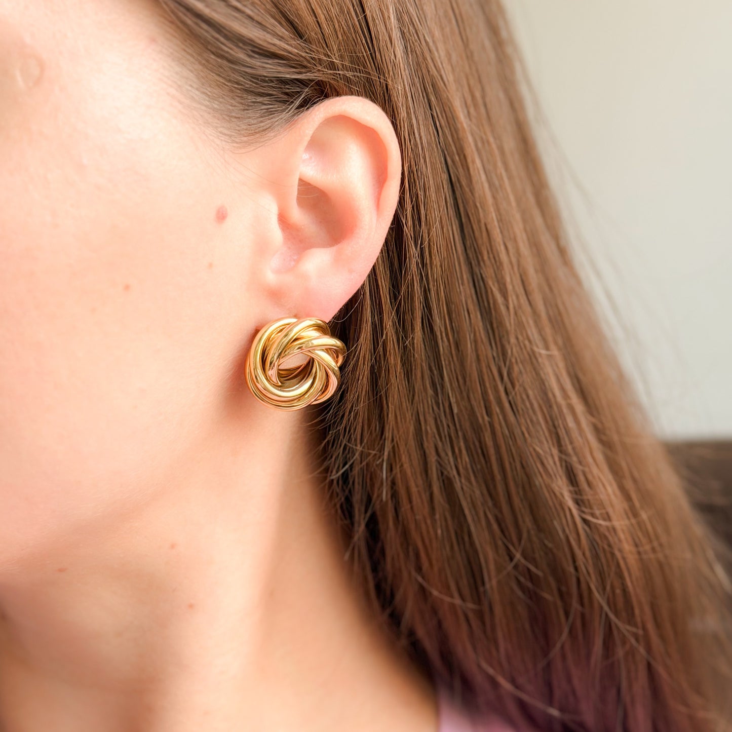Auksuoti auskarai „Solea“
