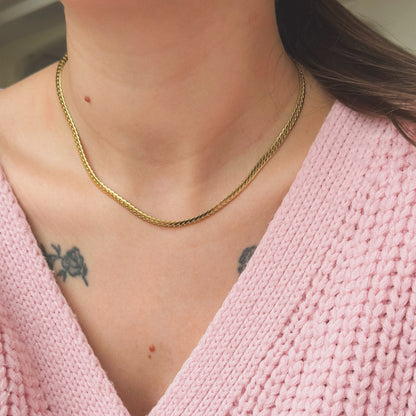 42cm auksuota grandinėlė "Curb"