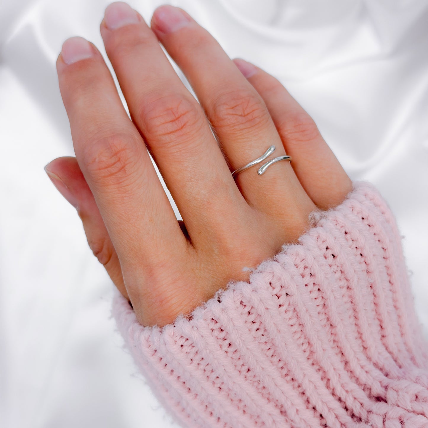 Sidabrinis žiedas gyvatė