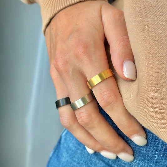 6 mm žiedas matiniu paviršiumi