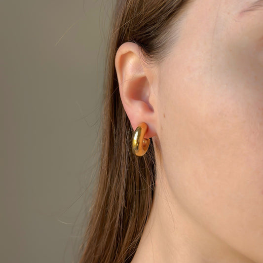 Auksuoti auskarai „Golden Hoops“