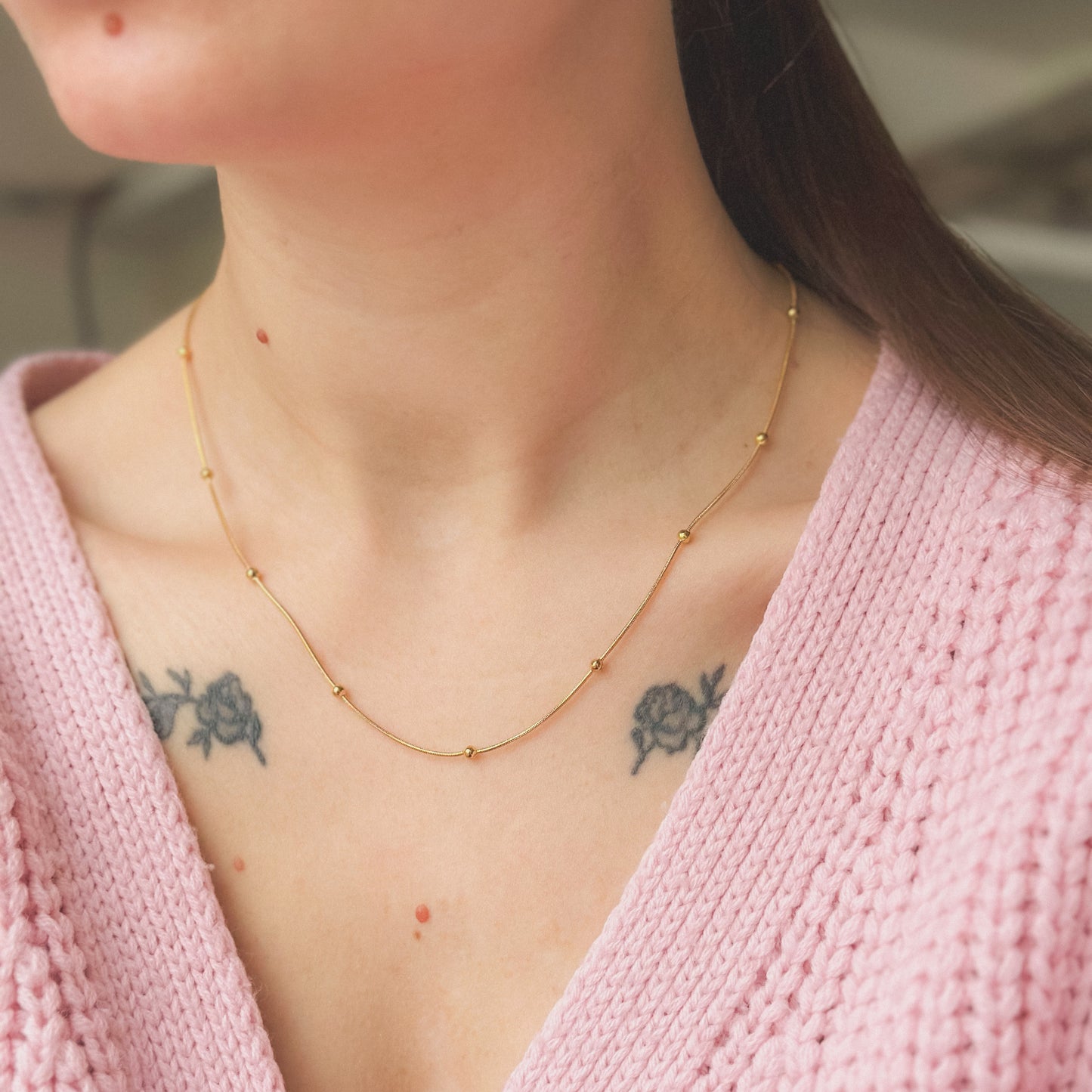 Auksuota kolje su burbuliukais