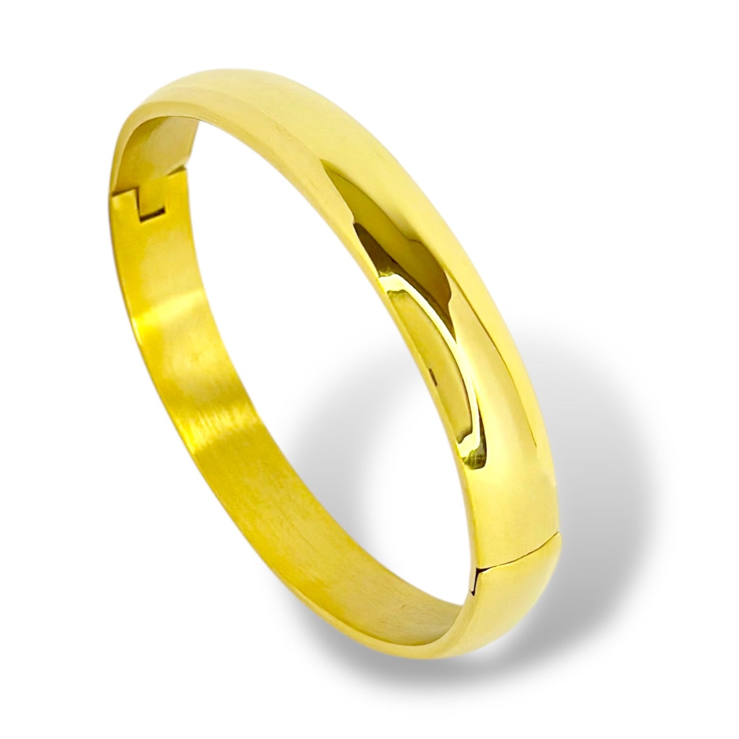 4 mm - 10 mm auksuota apyrankė poliruotu paviršiumi