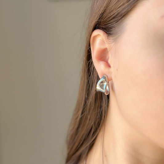 Auskarai „Liquid metal“