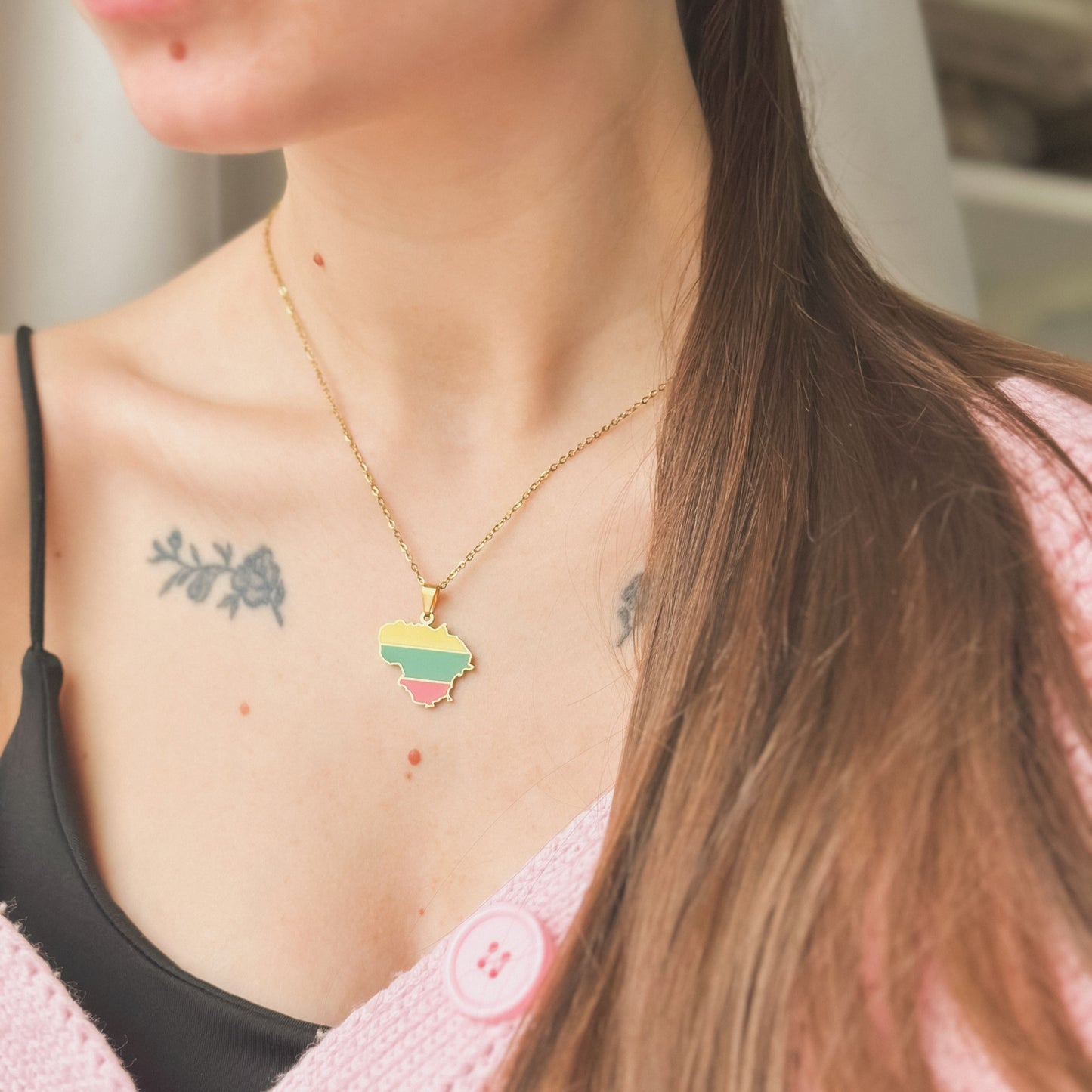 Pakabukas „Lietuvos vėliava“ su grandinėle